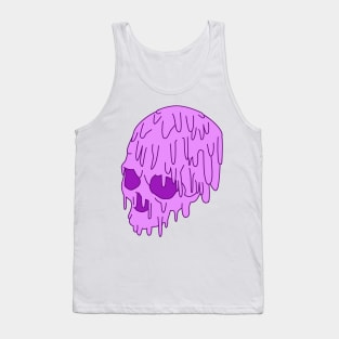 Pink Grime Skull Tank Top